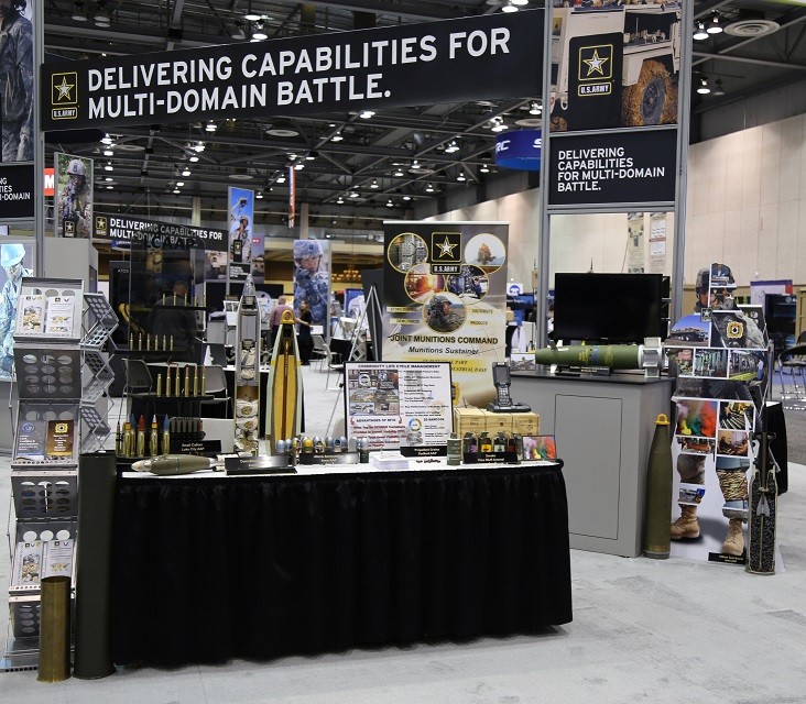 Joint Munitions Command exhibits at AUSA Forum in Huntsville, Ala