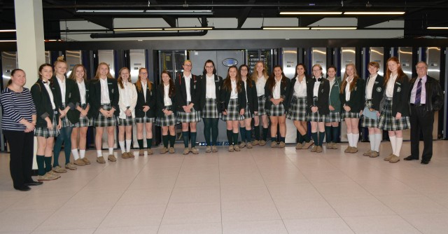 Girl's school visits home of early computer