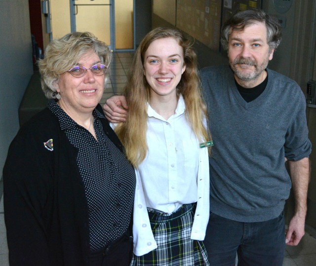 Girl's school visits home of early computer