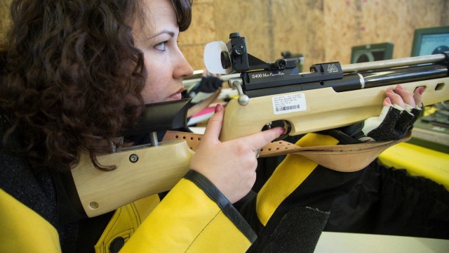 Soldier takes aim at new life