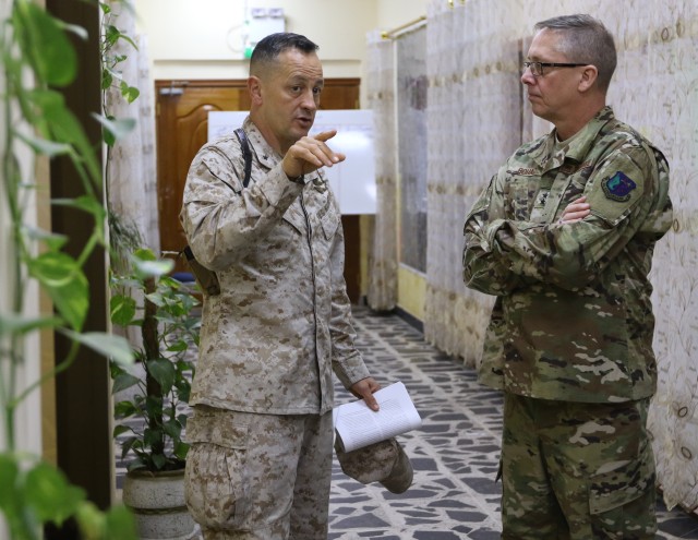 Nebraska leadership visit MCPOD Soldiers in Kuwait and Iraq