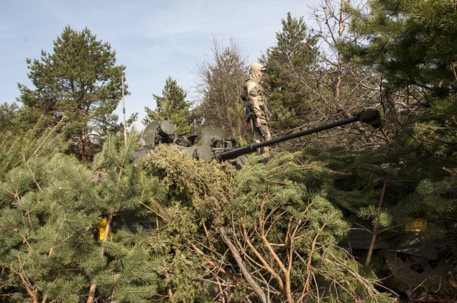 Ukrainian combined arms exercise