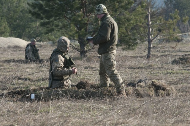 Ukrainian combined arms exercise