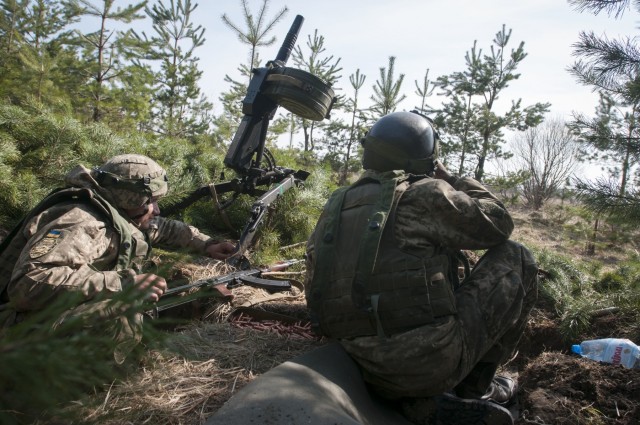 Ukrainian combined arms exercise