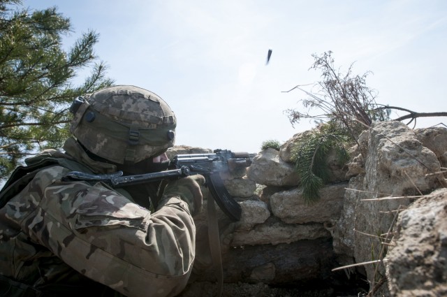 Ukrainian combined arms exercise