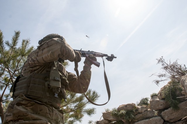 Ukrainian combined arms exercise