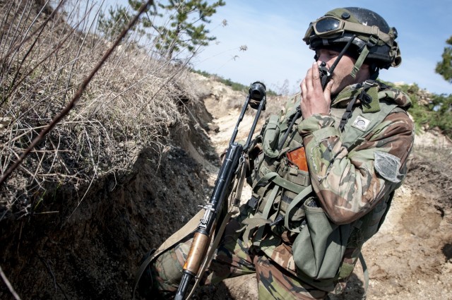 Ukrainian combined arms exercise