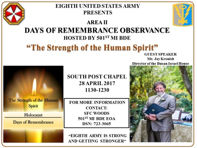 Days of Remembrance Observance