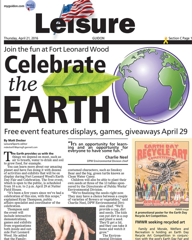 Army selects Fort Leonard Wood Earth Day as best