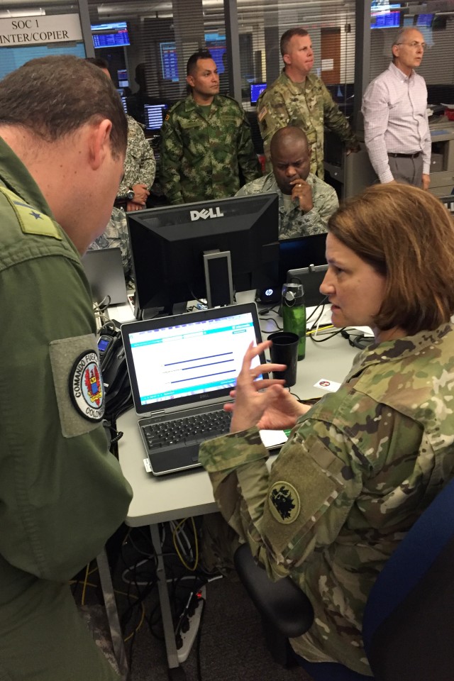 Colombian military gets up close look at Vigilant Guard in Georgia