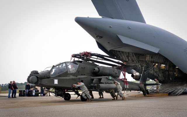 Soldiers conduct new Apache blade folding kit training