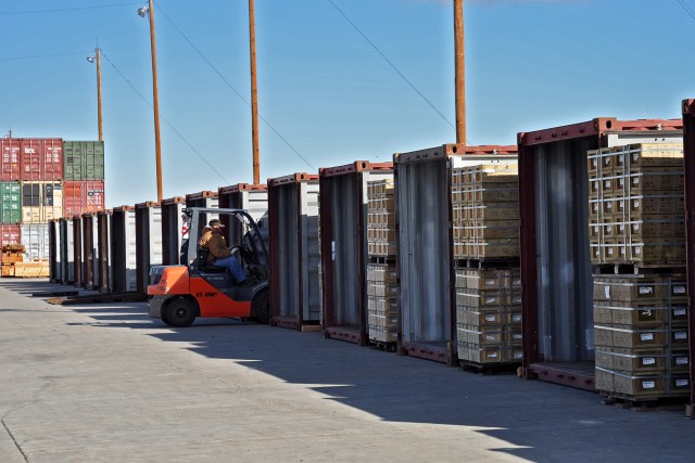 TEAD employee positions munitions for stuffing