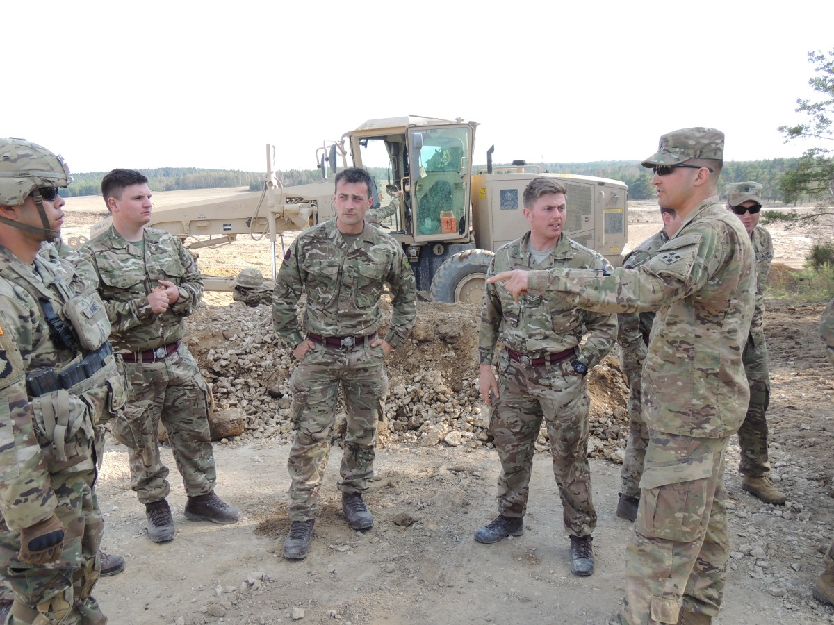 U.s. And British Engineers Dig In To Joint Training 