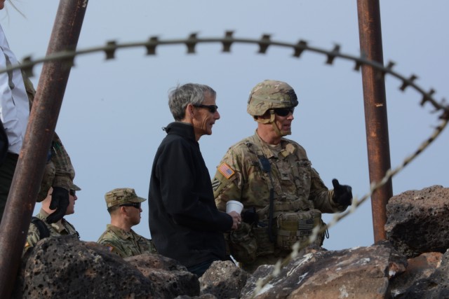 Acting SecArmy Observes Offensive Engagement
