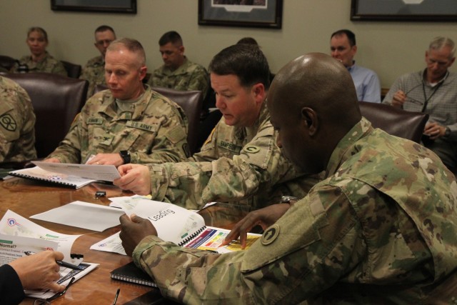 1st TSC and 451st ESC Share Information during Conference