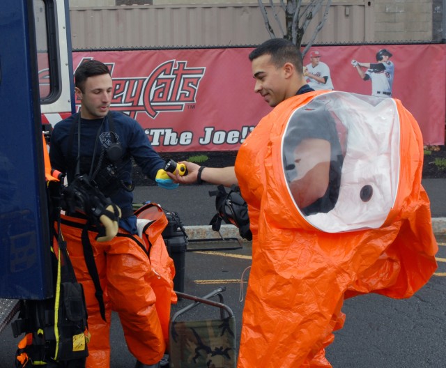 New York National Guard CST trains at baseball stadium