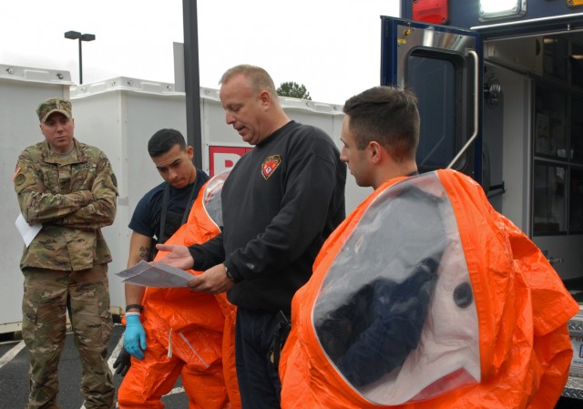 New York National Guard CST trains at baseball stadium