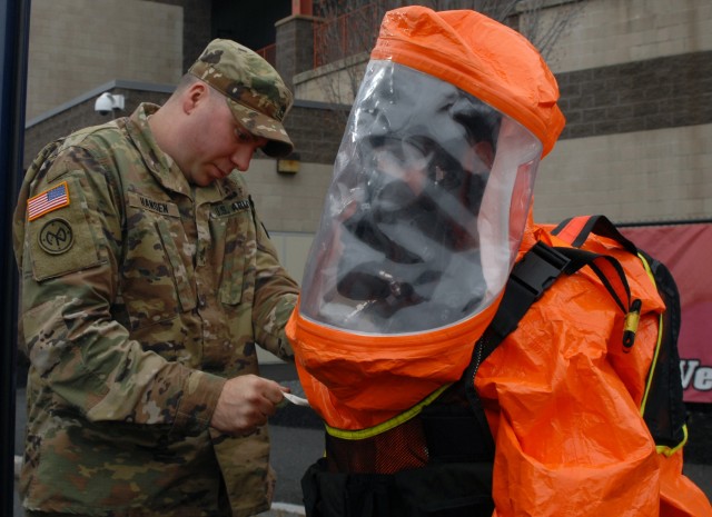 New York National Guard CST trains at baseball stadium