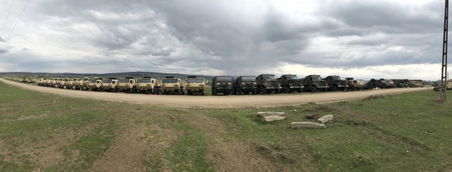 Engineer Equipment Staged at the JNTC, Cincu, Romania