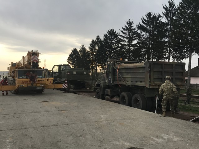 Vehicles Offloard in Voila, Romania