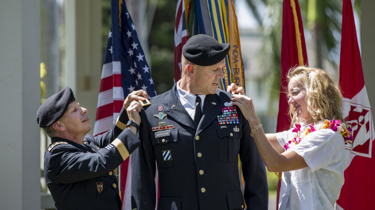 Army general's promotion ceremony reflects strength of family