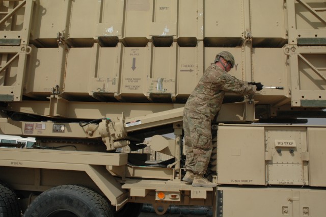 Task Force Spartan Visits Air Defense Artillery Site