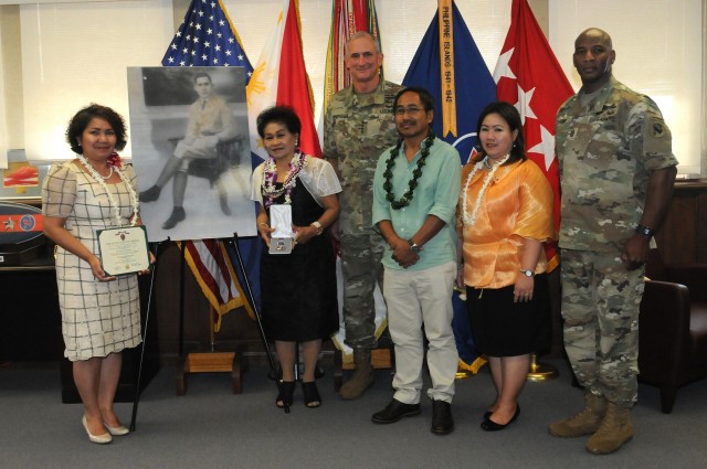 U.S. Army Pacific Posthumously Presents Purple Heart to WWII Philippine Scout