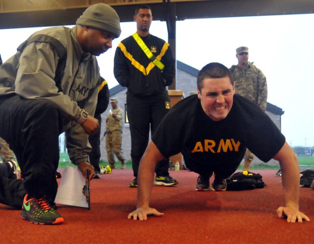 Knocking out push ups
