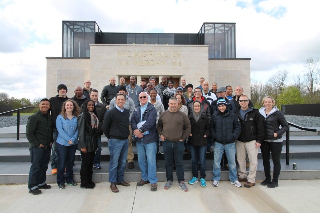 30th Med Bde commemorates 100th anniversary of U.S. Army entrance into WWI, visits Verdun, Meuse-Argonne battlefields