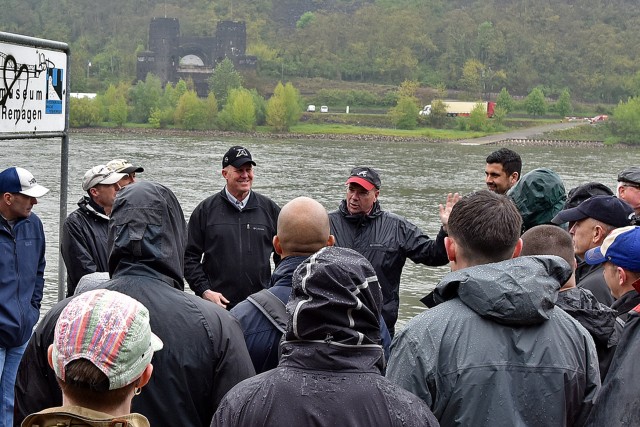 USAREUR company commanders staff ride trains from Roman times to Remagen