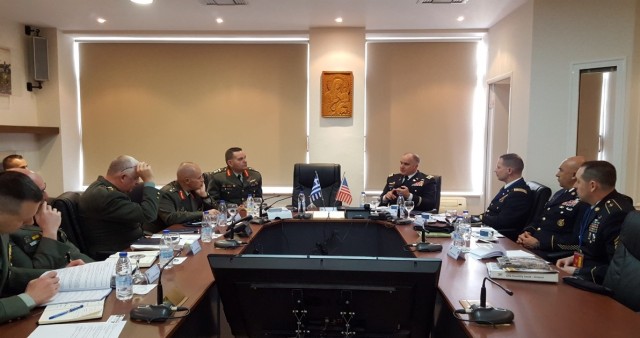 Army Europe's inspector general, key Greek leaders meet 