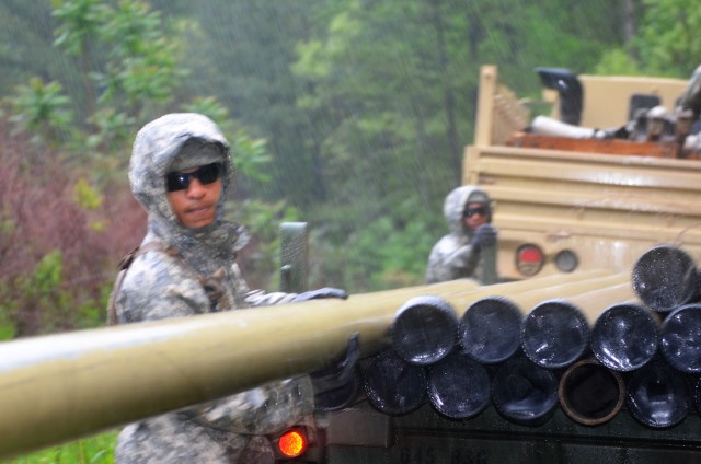 53rd Quartermaster Company builds pipeline with Reserve partners at Fort Pickett, Virginia