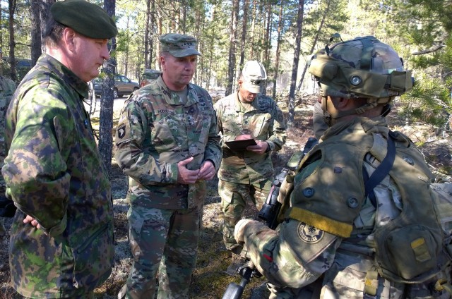 2nd Cav. Regt. trains with Finnish partners at Arrow 17