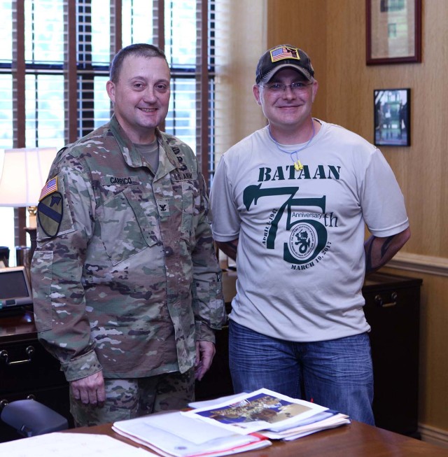 RRAD Commander congratulates Bataan participant