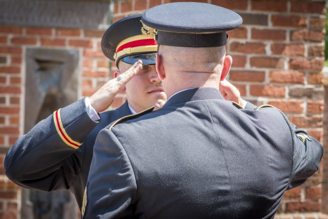 Second lieutenant first salute