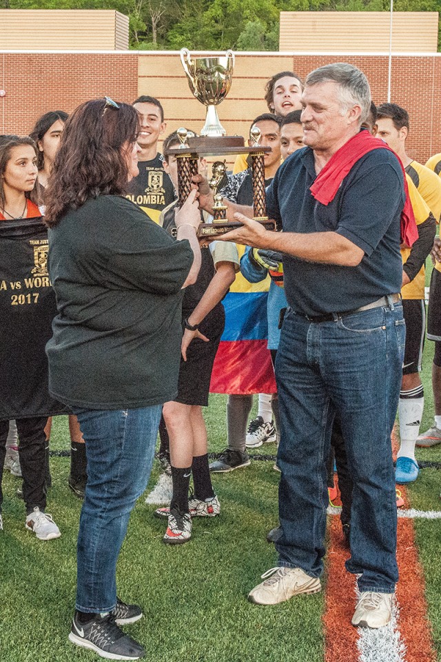 Shared love of soccer unites USA, World players at annual Fort Leonard Wood match