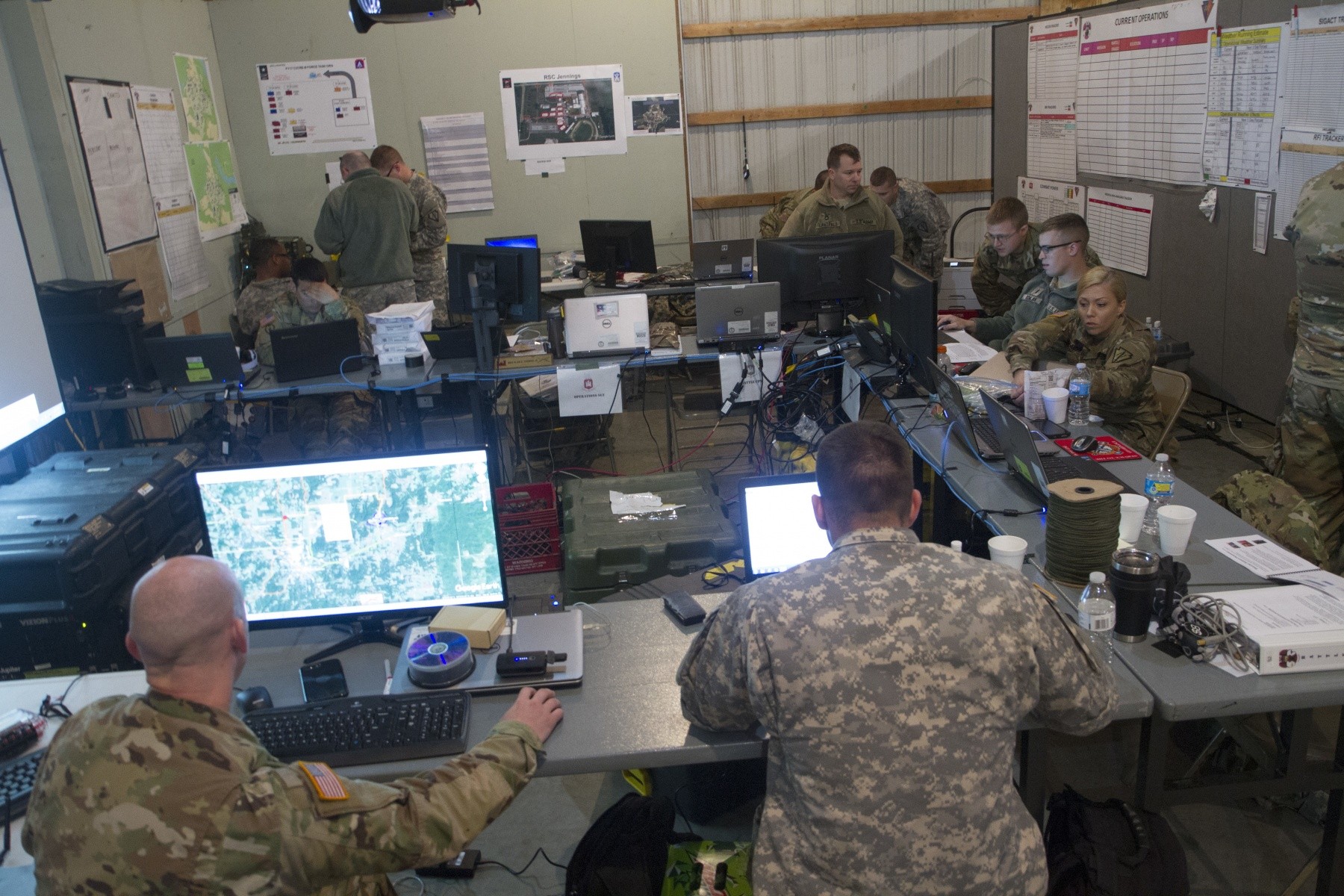 National Guard members join forces in disaster response exercise