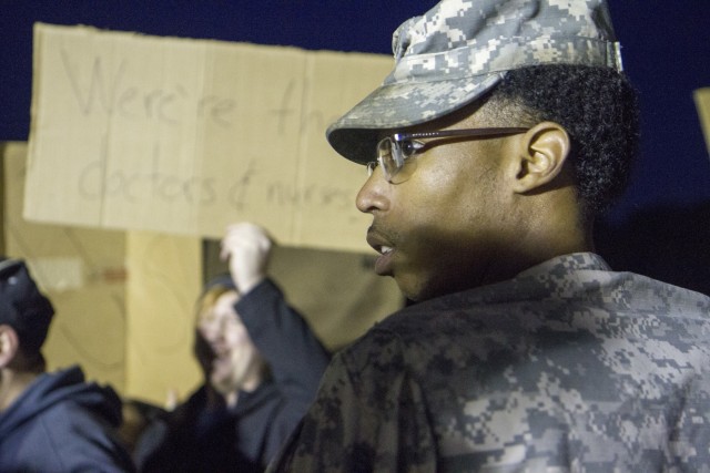 National Guard members join forces in disaster response exercise