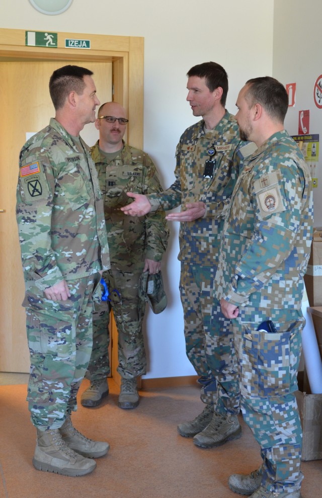 Director of Army Aviation visits US Soldiers at Lielvarde