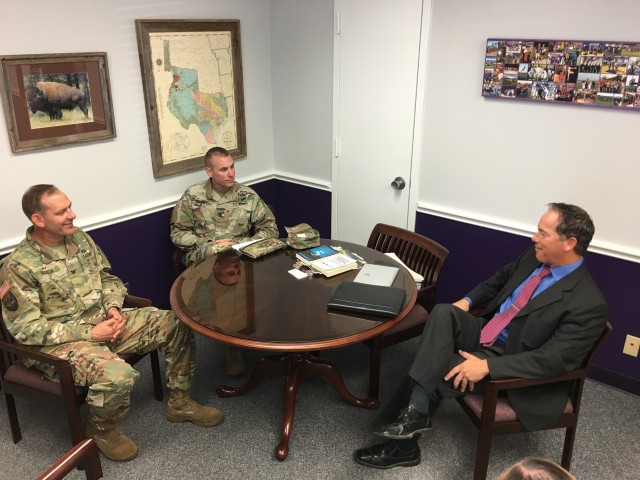 Florence ISD super meets OTC commander, discuss partnership