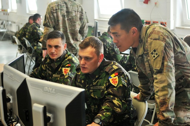 U.S. armored brigade, Romanians join forces for simulated fight