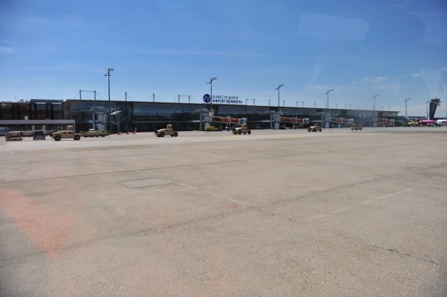 Convoy across the Nuremberg Airport
