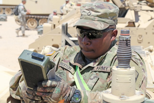 Mississippi Army National Guard use MILES gear during training exercises