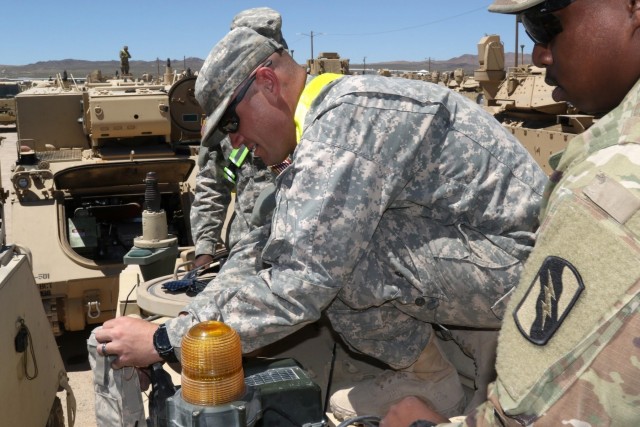 Mississippi Army National Guard use MILES gear during training exercises