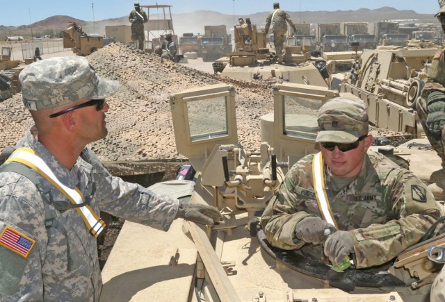 Mississippi Army National Guard use MILES gear during training exercises