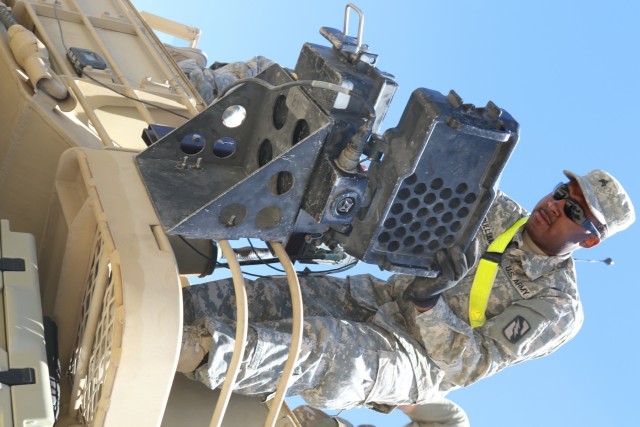 Mississippi Army National Guard use MILES gear during training exercises