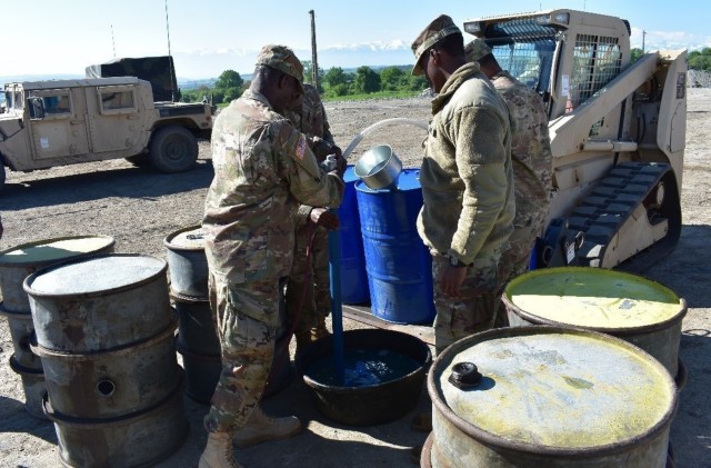 Forward Support Companies provide fuel, food, and maintenance