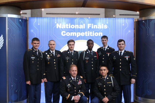The Leilehua JROTC CyberPatriot team and their mentors