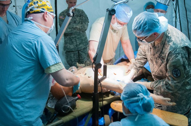 Madigan teams up with 758th FST for patient surgeries in field conditions