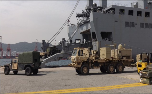 USNS Fisher Upload at 837th Trans. Bn.